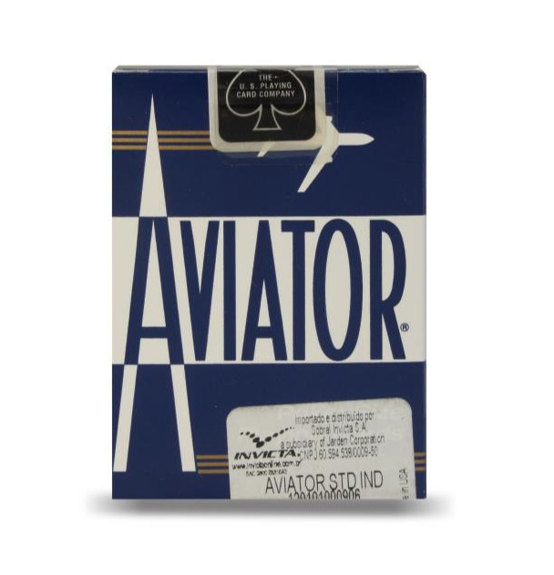 Baralho Aviator Azul Verso